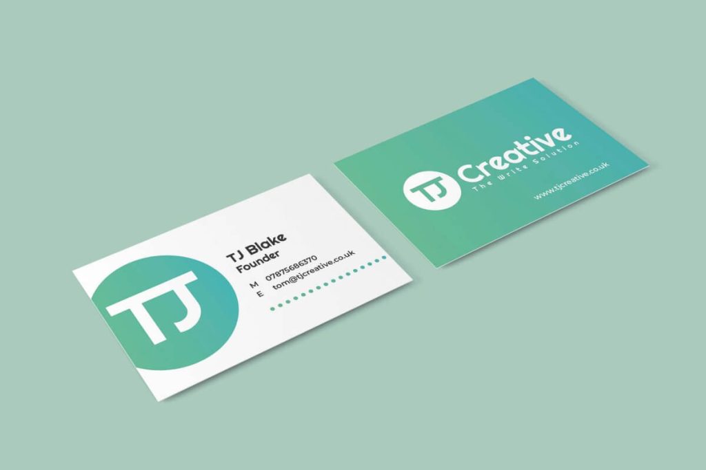 TJ Creative business card - TJ Blake, Founder