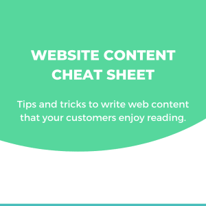 Website content writing template