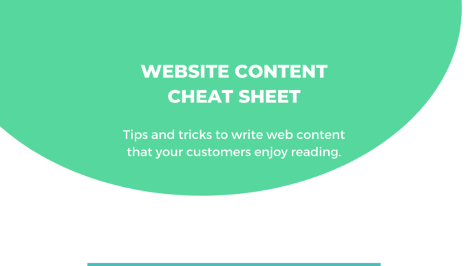 Website content writing template