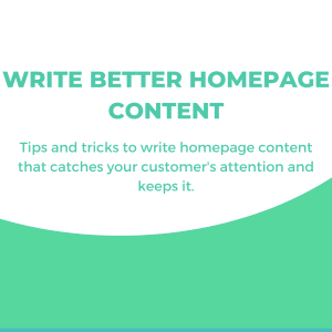 Write homepage website content cheat sheet