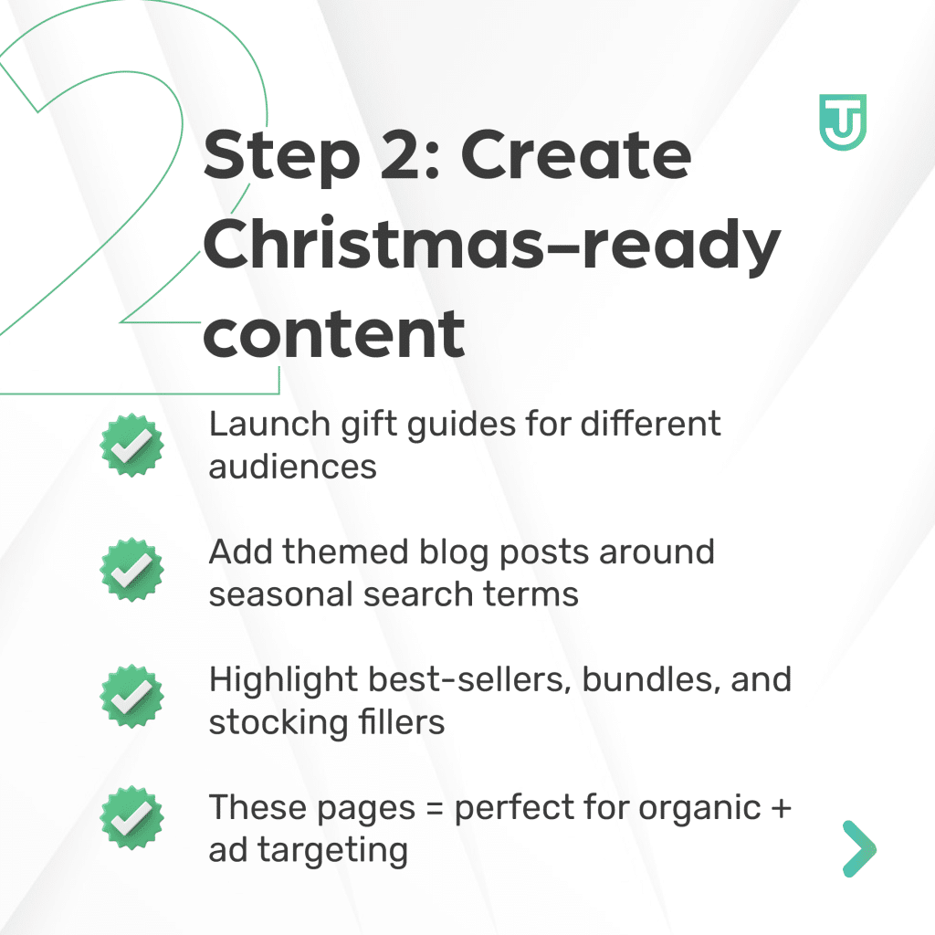 Create Christmas content to market your business
