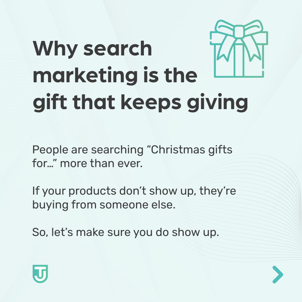 Search marketing strategy for Christmas