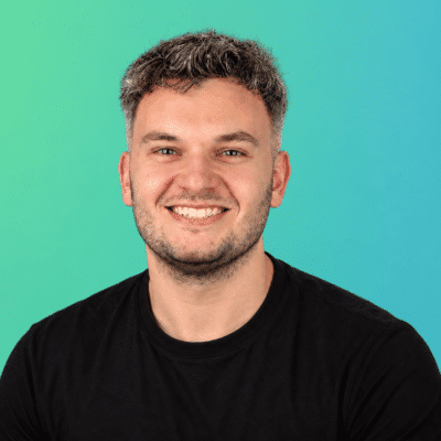 TJ headshot gradient